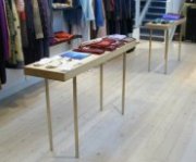 custom made wood display tables